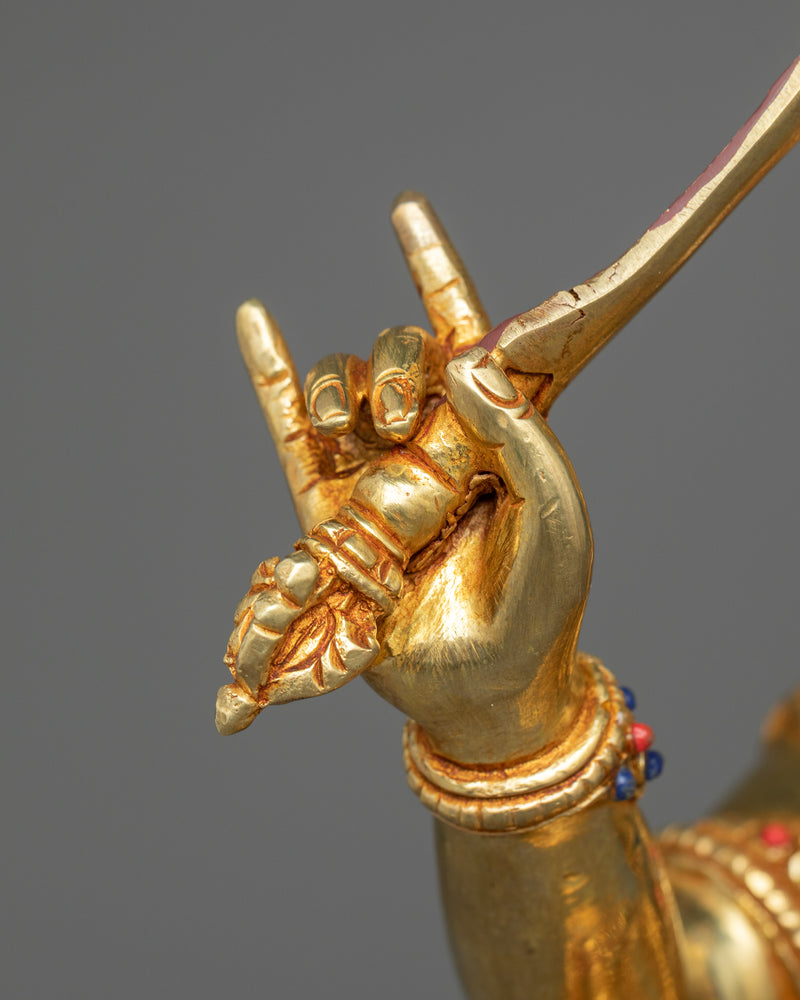 The Bodhisattva Manjushri Idol | Wisdom's Radiance