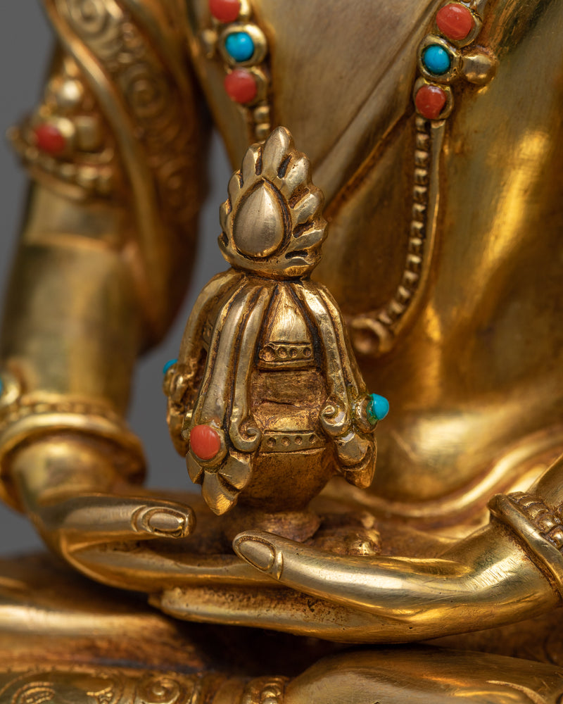 The Amitayus Idol in 24K Gold | Fountain of Life