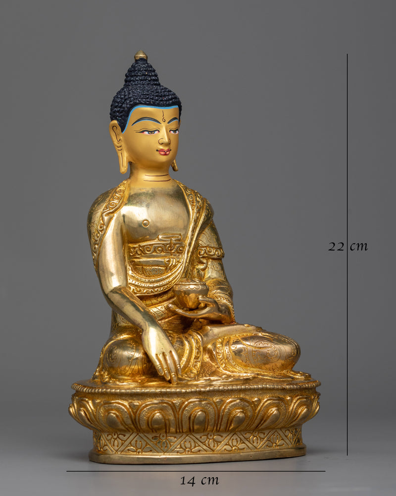 historical buddha gilt statue
