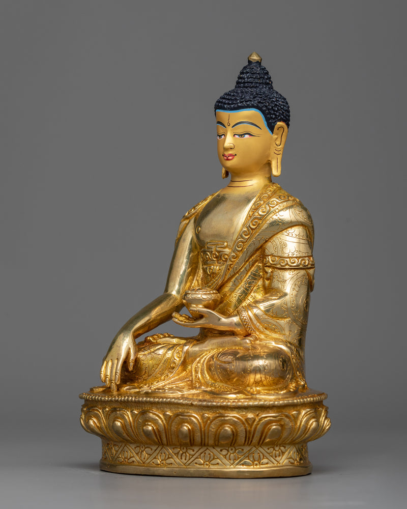 historical buddha gilt statue