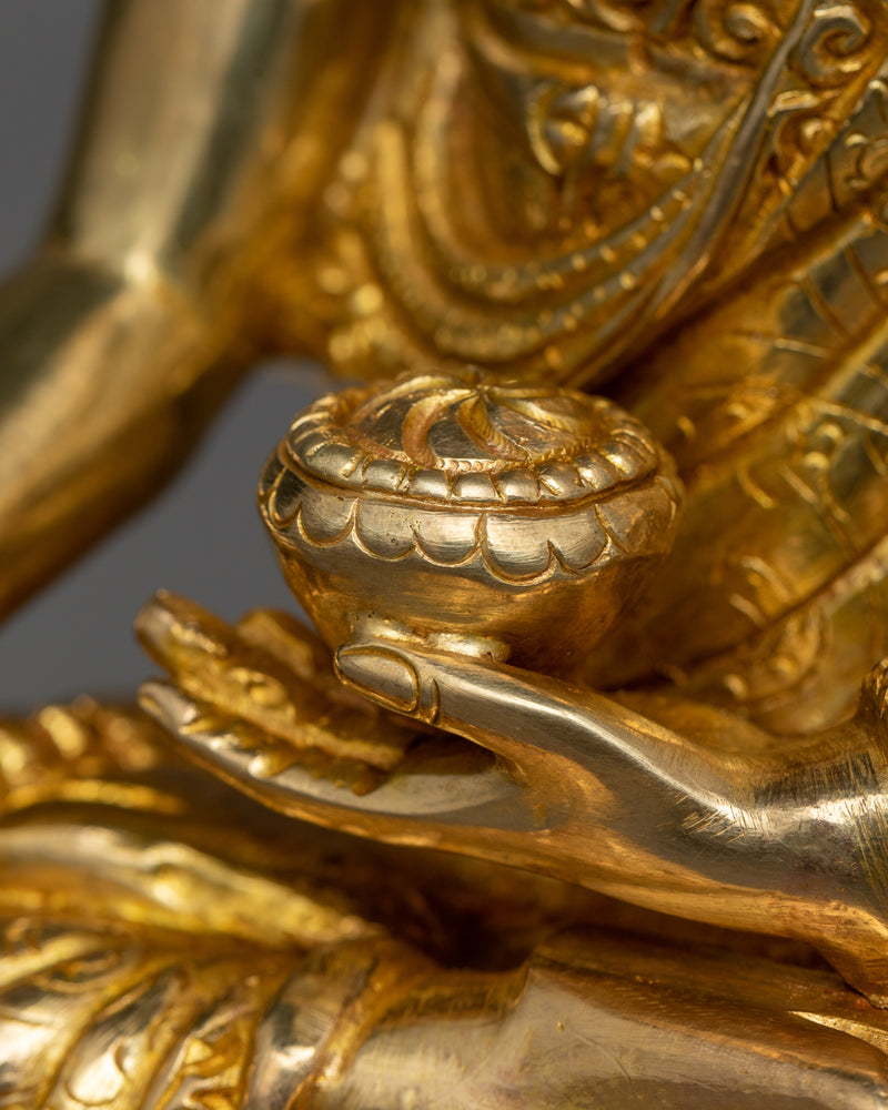 Historical Buddha Gilt Statue | Nepalese Hand-crafted Sculptures