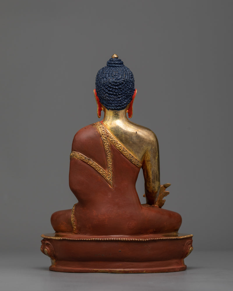 Medicine Menla Buddha Sculpture | Himalayan Traditional Artifact
