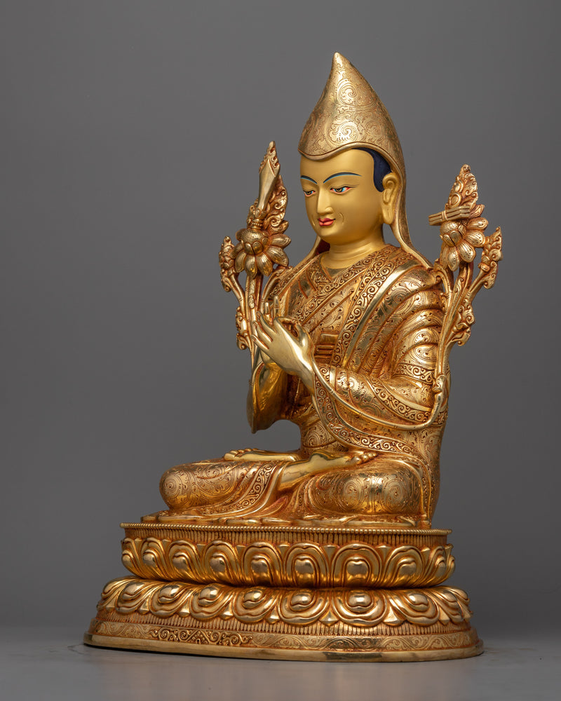 Tsongkhapa and Two Disciples | Illuminating Wisdom | Gelug Lineage