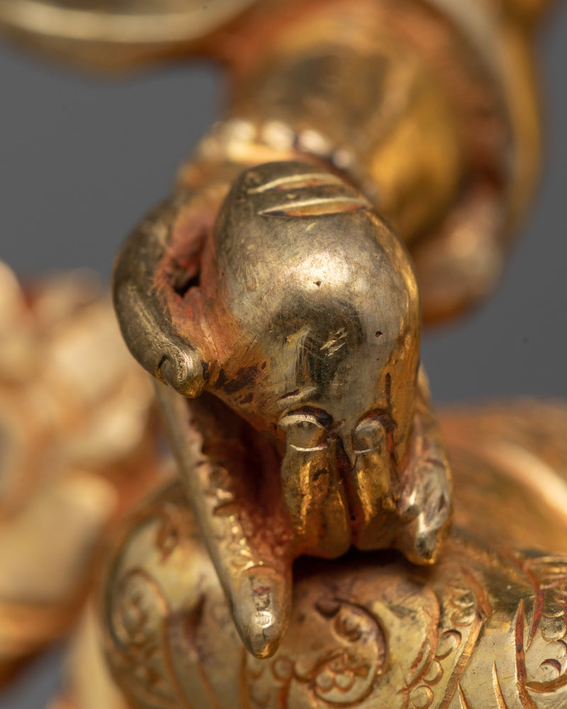 Copper Dzambhala Statuette | Prosperity's Guardian | Himalayan Art