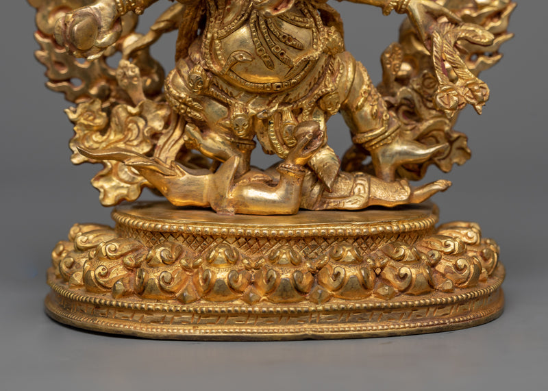 Copper Six-Armed Mahakala Statue | Protector's Dharmapala of Buddhism
