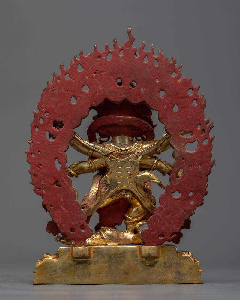 Copper Six-Armed Mahakala Statue | Protector's Dharmapala of Buddhism