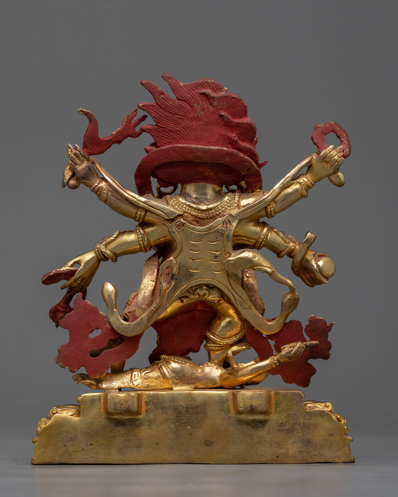 Copper Six-Armed Mahakala Statue | Protector's Dharmapala of Buddhism