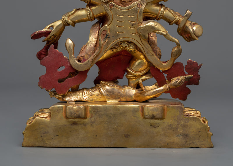Copper Six-Armed Mahakala Statue | Protector's Dharmapala of Buddhism