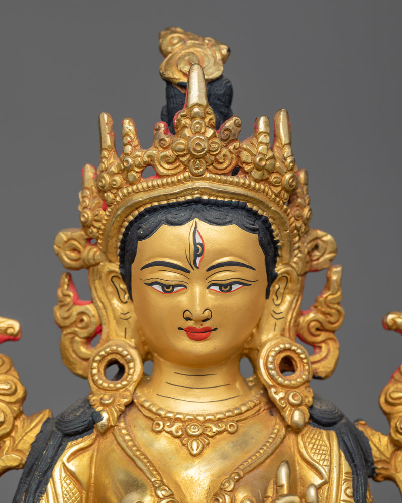 copper-white-tara-sculpture