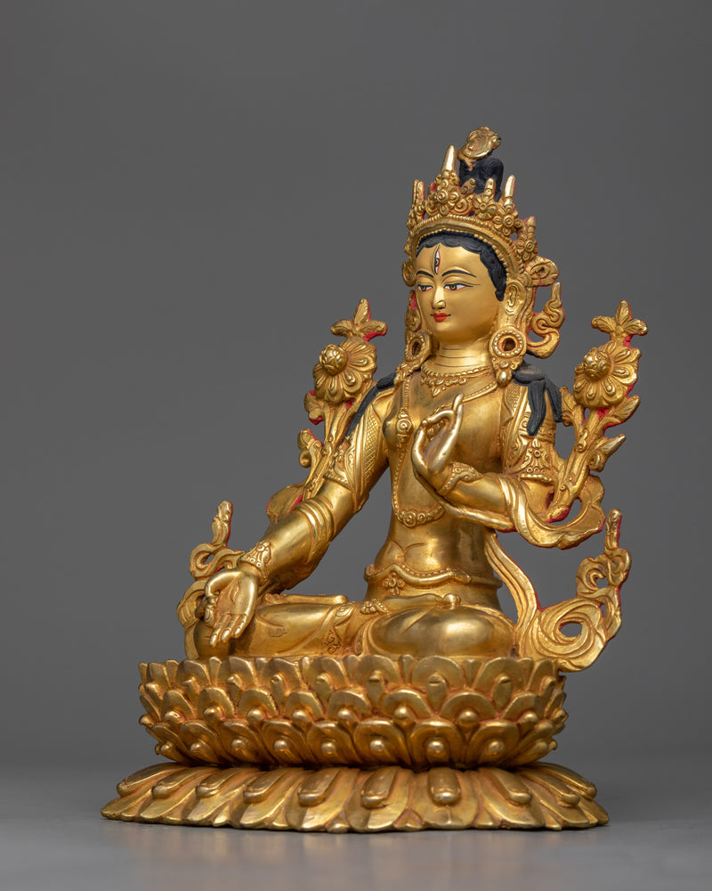 copper-white-tara-sculpture