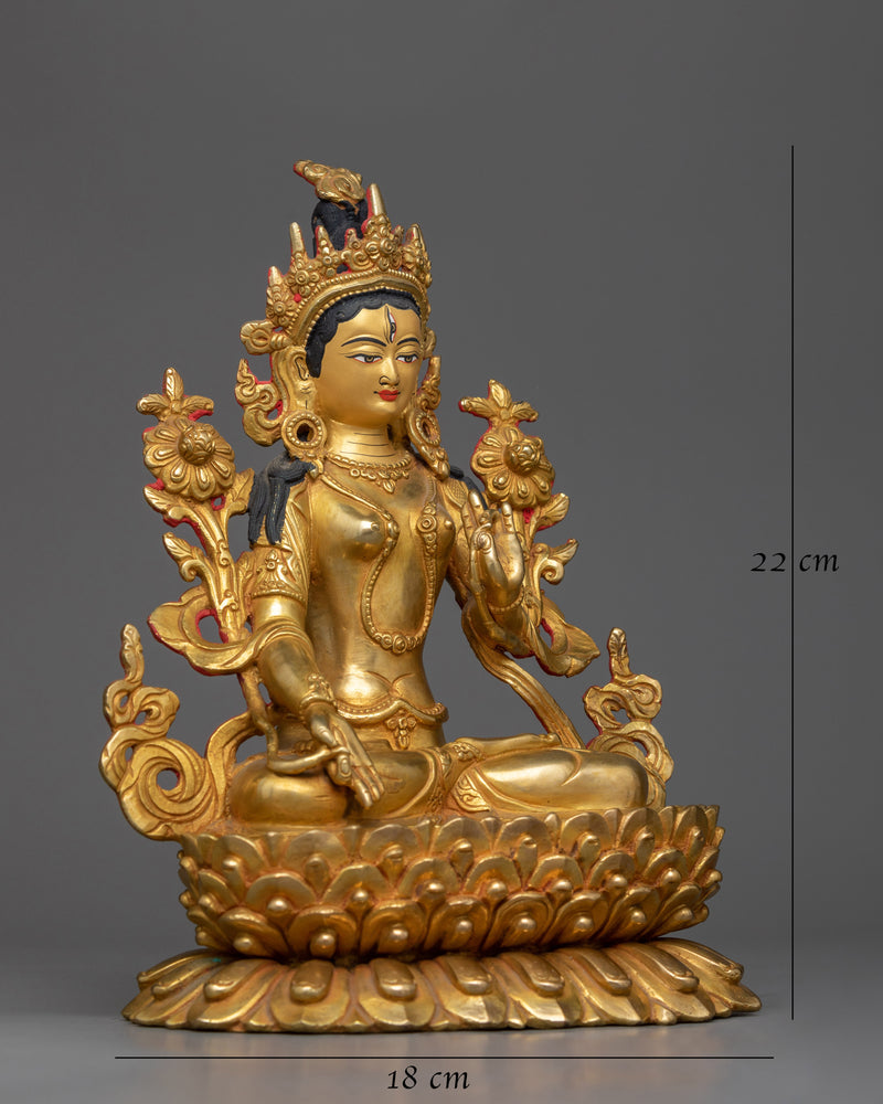 copper-white-tara-sculpture