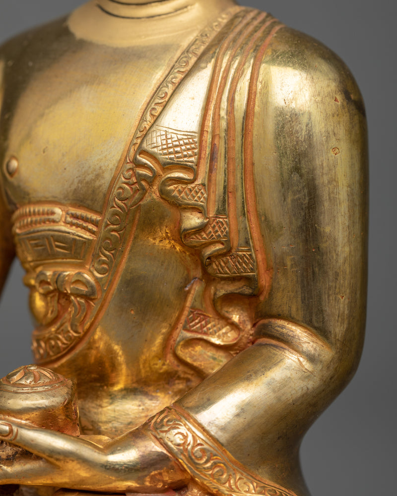 Copper Buddha Sculpture | Himalayan Traditional Artwork