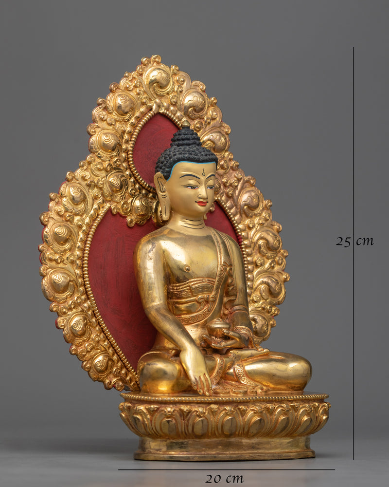 copper buddha sculpture