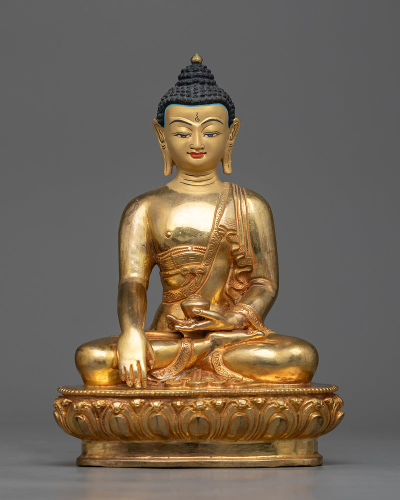 copper buddha sculpture
