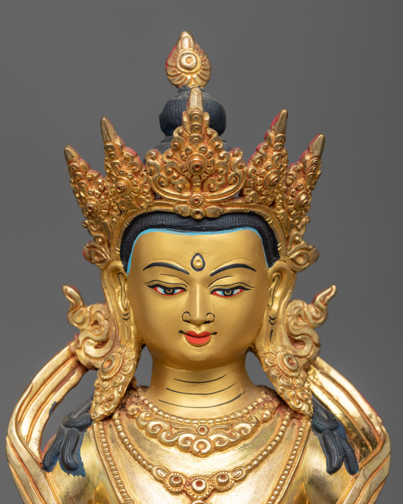 copper amitayus-sculpture
