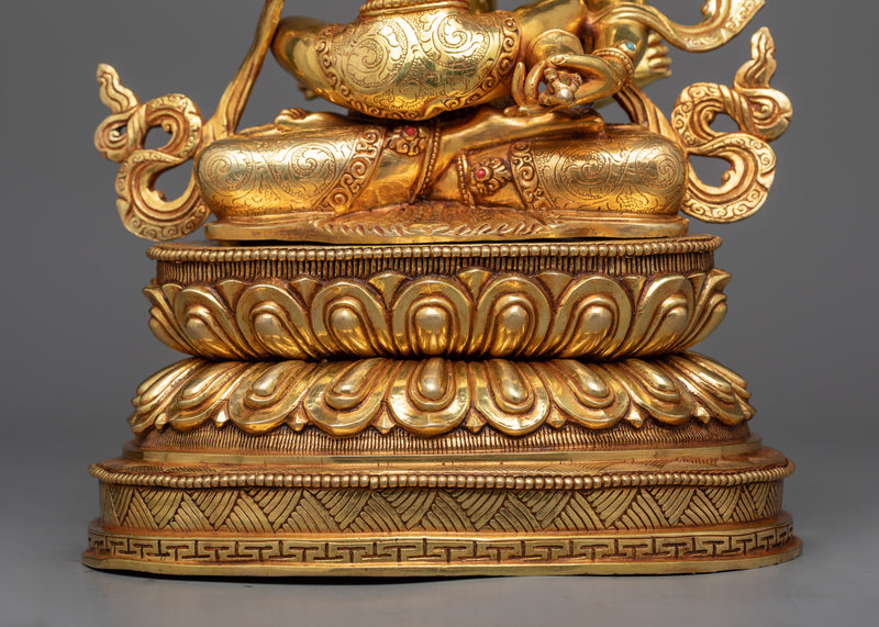 Vajrasattva with Consort Copper Statue | Union of Wisdom and Compassion