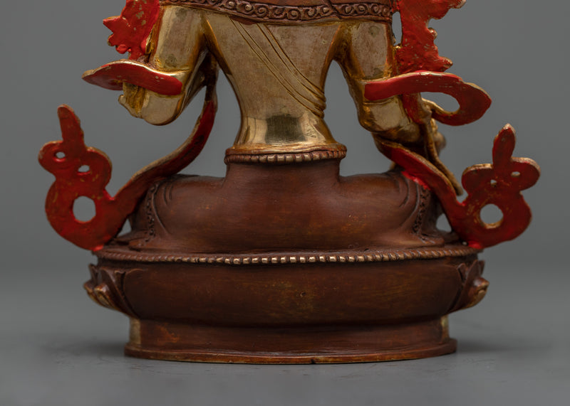 Spiritual Green Tara Copper Sculpture | Nepalese Craftmenships