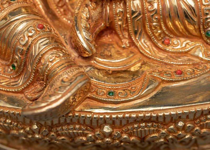 Guru Rinpoche Spiritual Sculpture | Hand-crafted Traditional Artwork