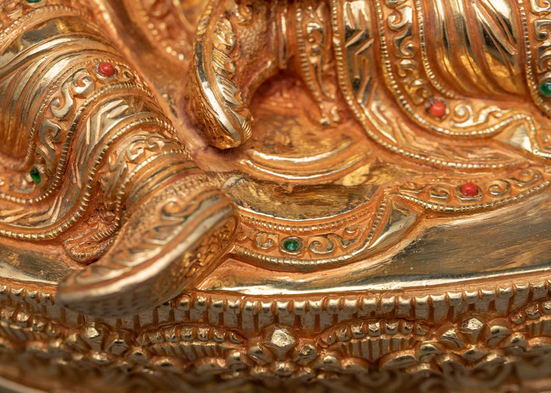 Guru Rinpoche Spiritual Sculpture | Hand-crafted Traditional Artwork