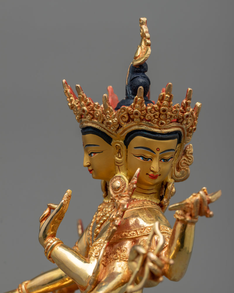 Maha Manjushri Sculpture | Himalayan Buddhist Sculpture