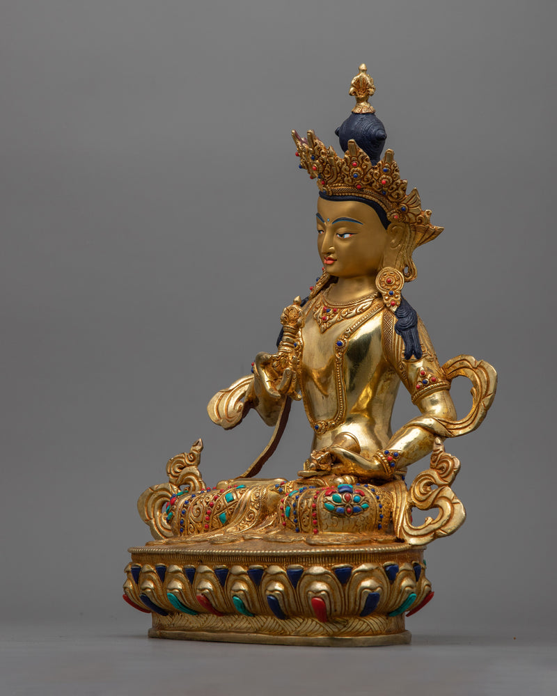 vajrasattva-gilt sculpture