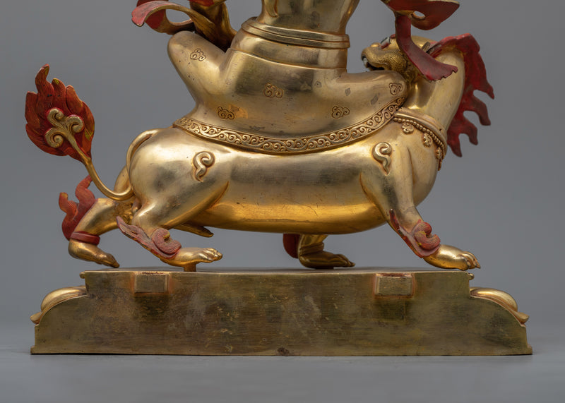 Namtoshe Riding Lion Sculpture | Himalayan Hand-crafted Arts