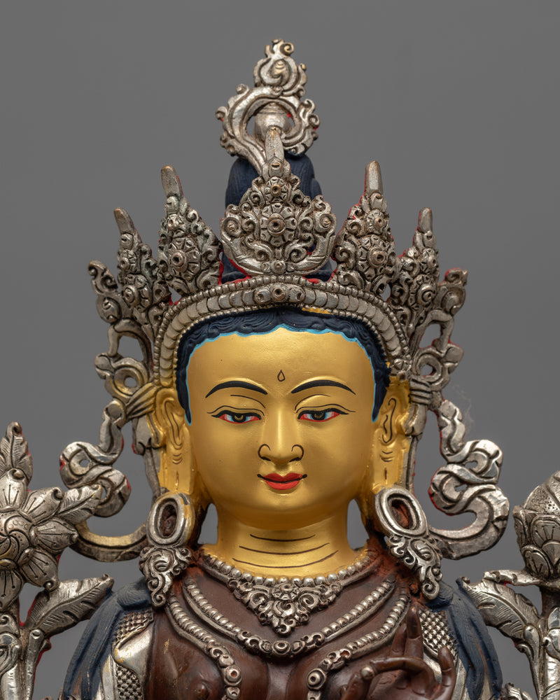 silver plated green tara