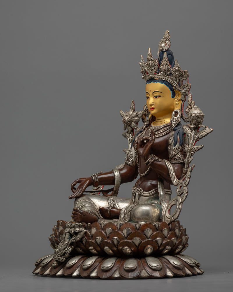 silver plated green tara