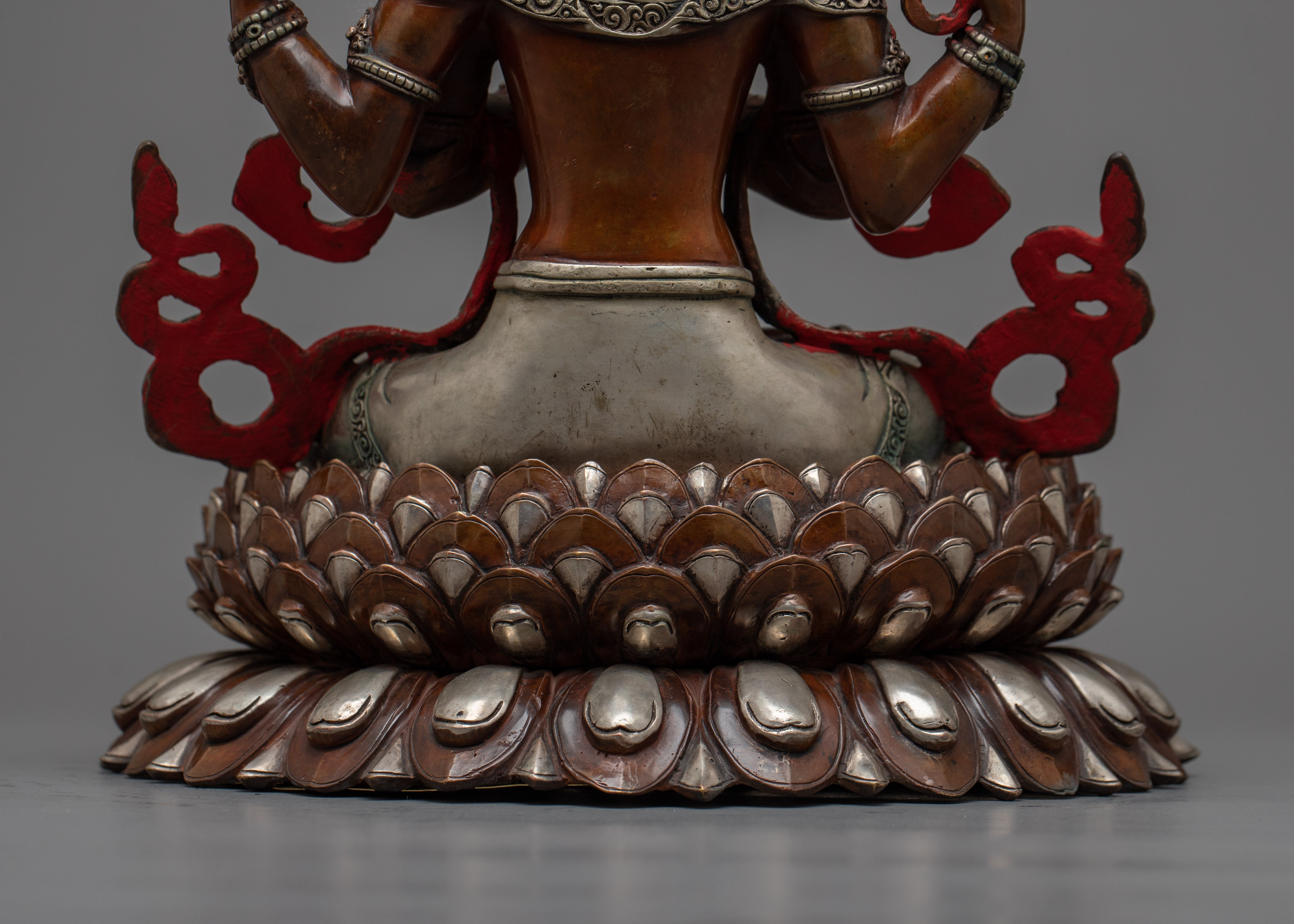 Chenrezig Silver-Plated Sculpture | Harmony of Mercy