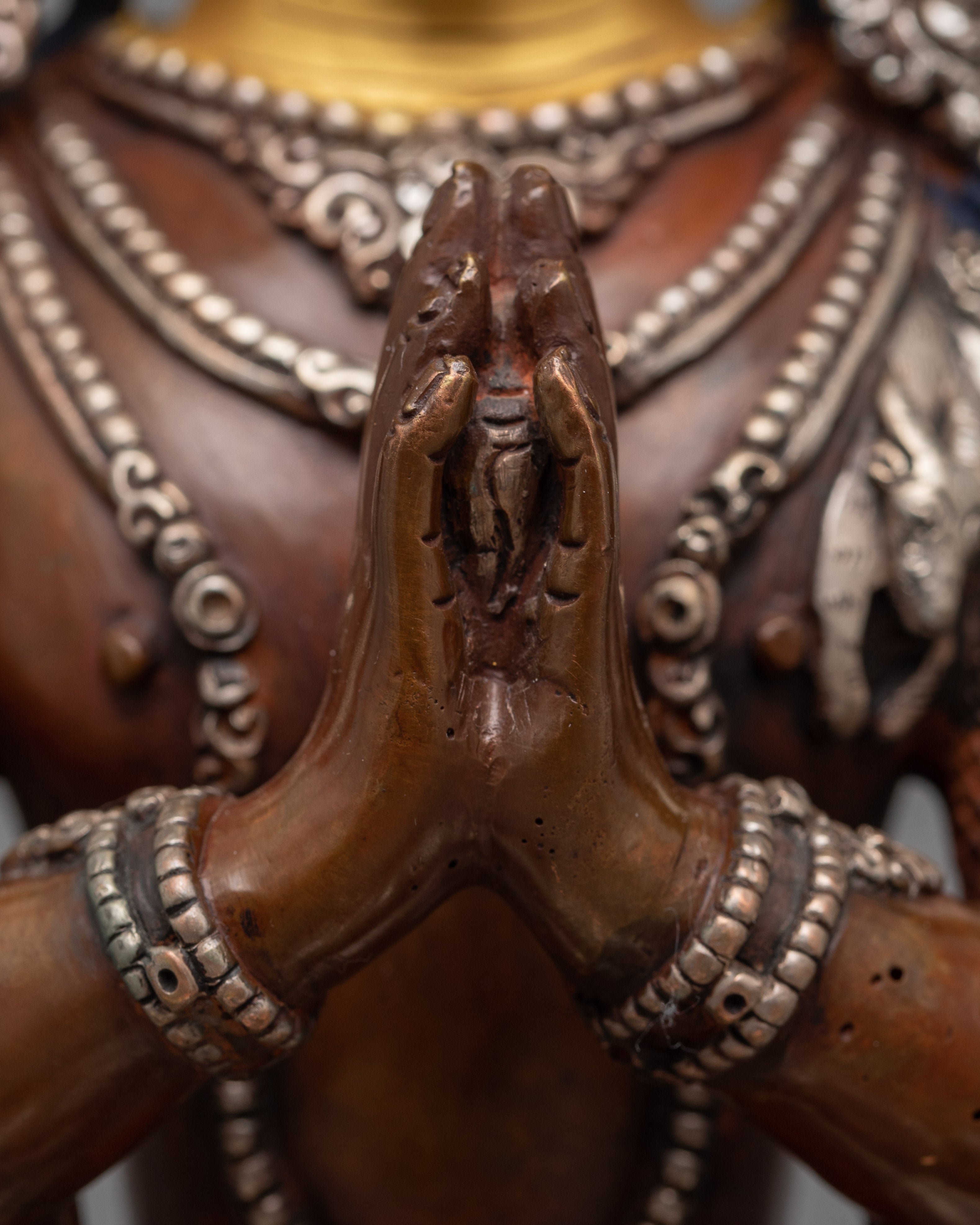 Chenrezig Silver-Plated Sculpture | Harmony of Mercy