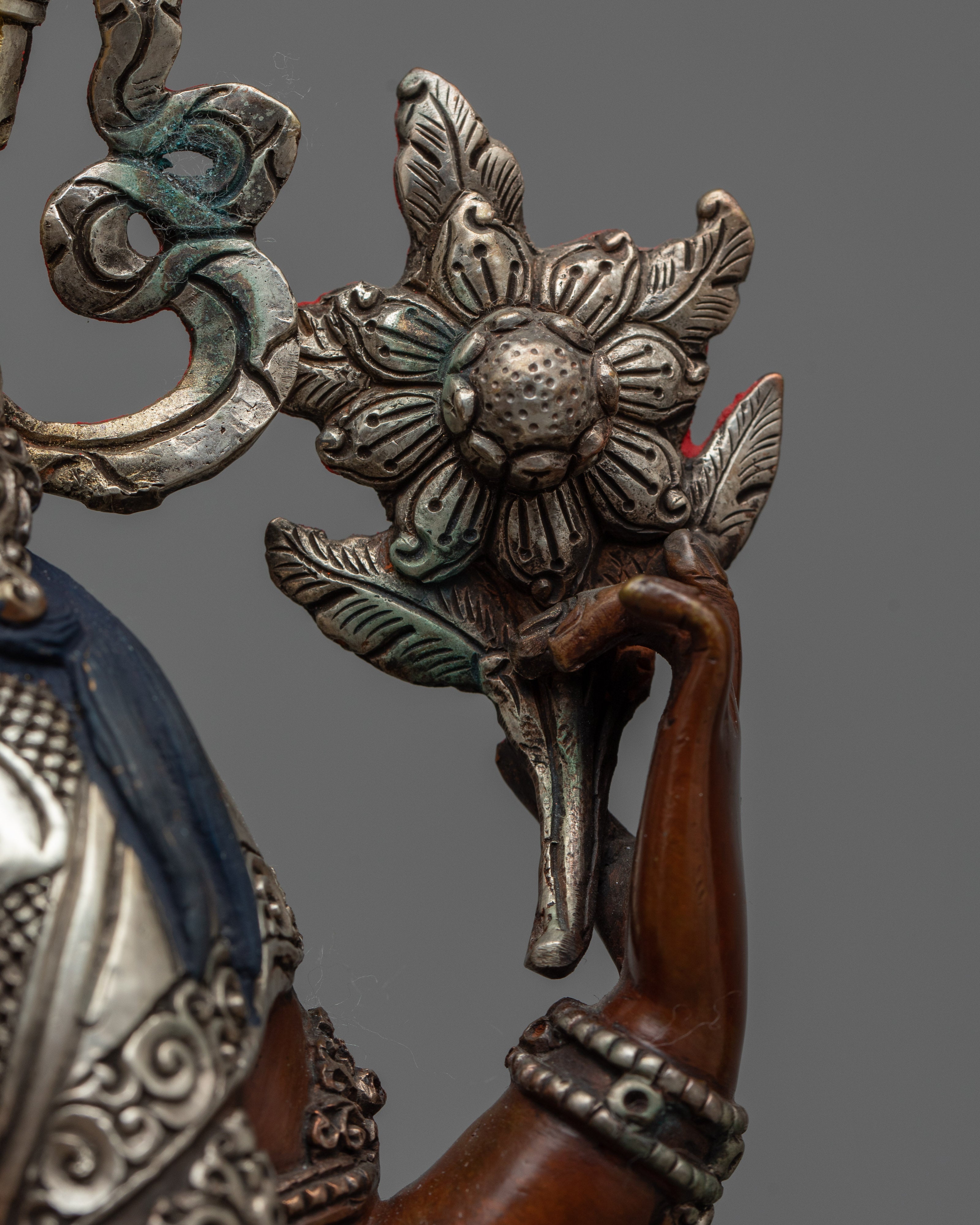 Chenrezig Silver-Plated Sculpture | Harmony of Mercy