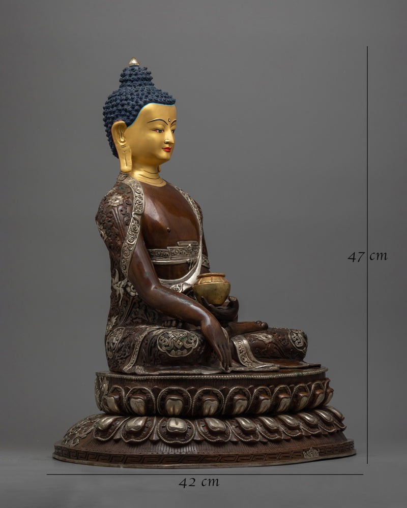 shakyamuni-buddha-gold painted statue