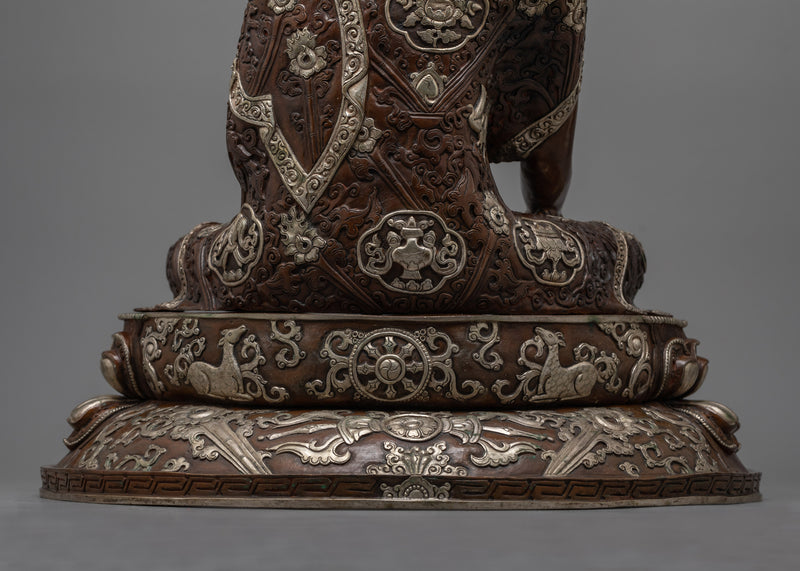 Shakyamuni Buddha Gold Painted Statue | Essence of Enlightenment