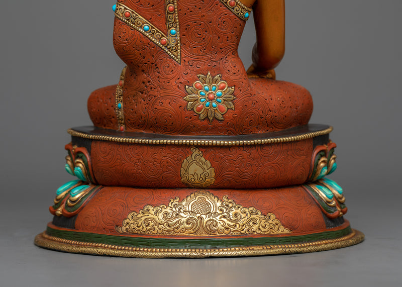 Crown Buddha Shakyamuni Seated in Meditation Statue | Embrace Tranquility and Enlightenment