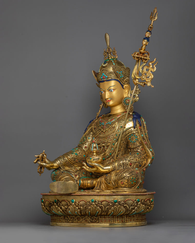 magnificent guru-rinpoche sculpture