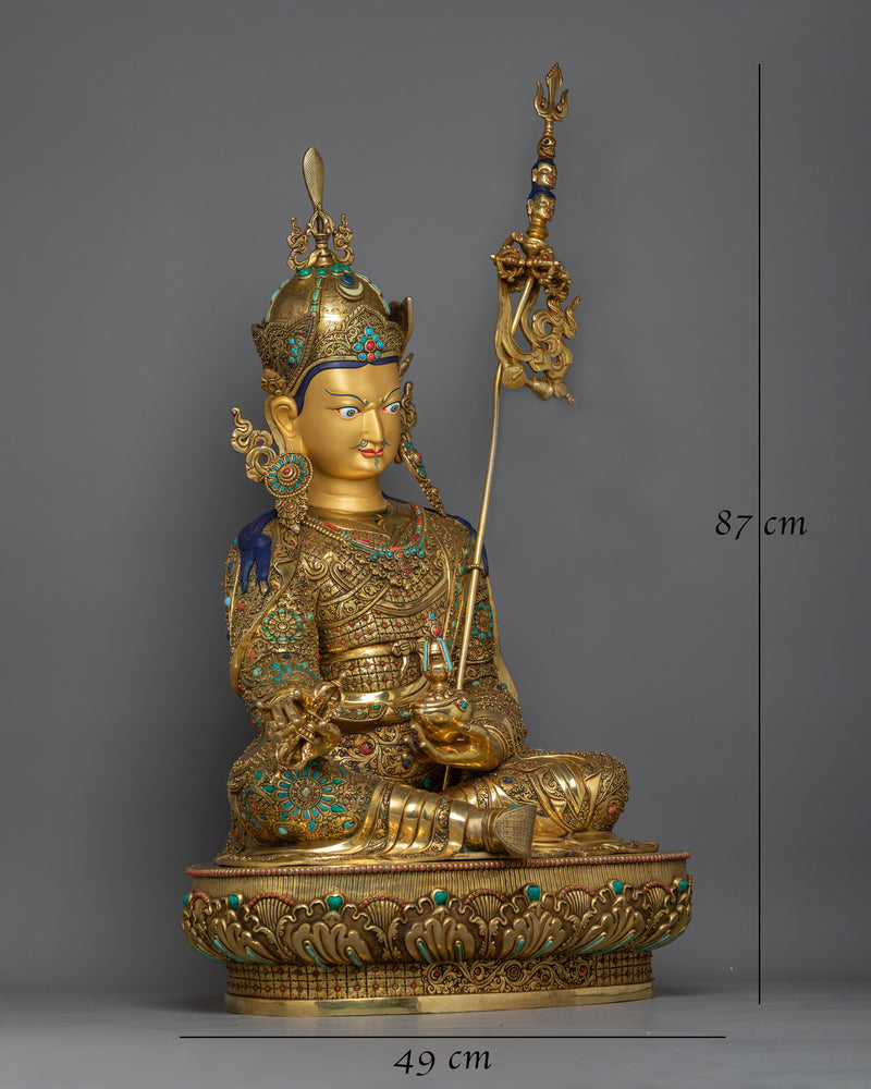 magnificent guru-rinpoche sculpture