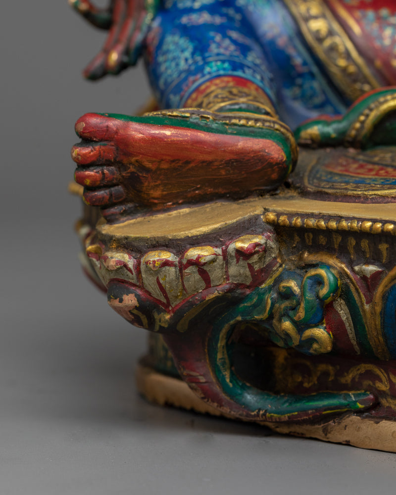 Colorful Green Tara Statue | Radiance of Compassion and Protection