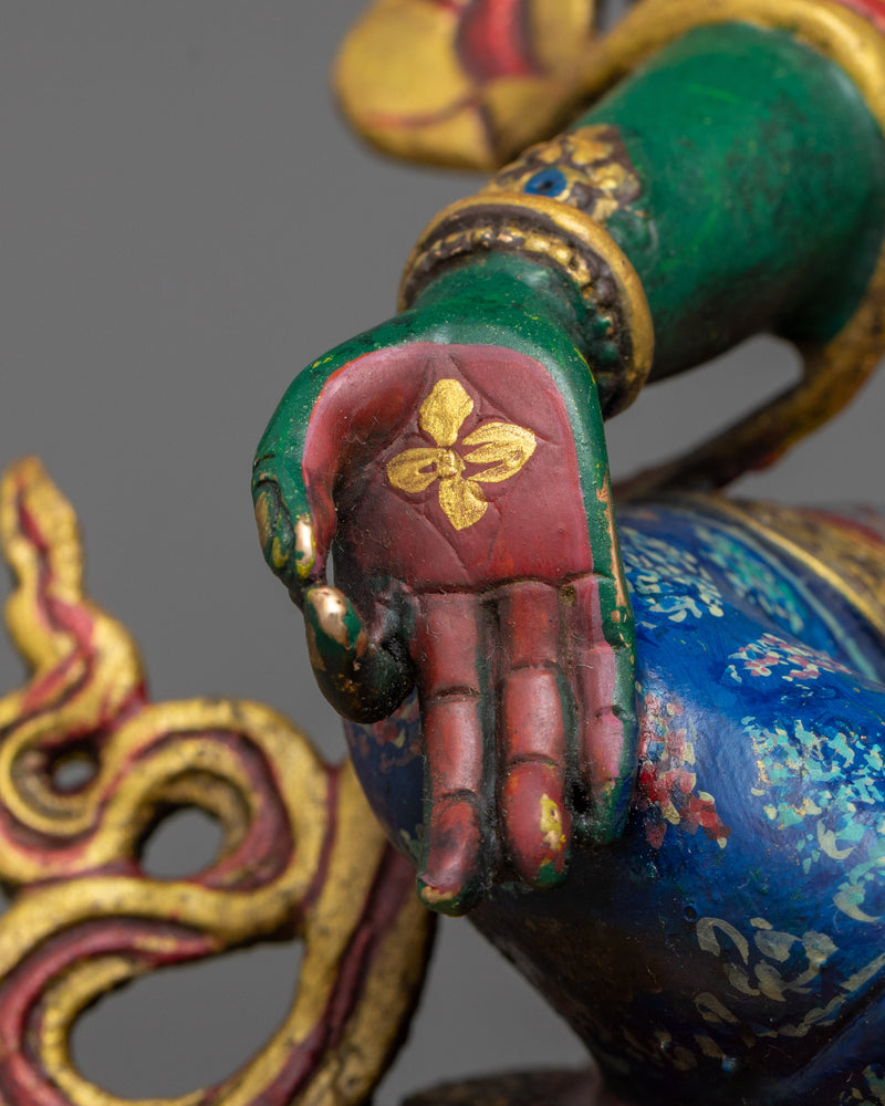 Colorful Green Tara Statue | Radiance of Compassion and Protection