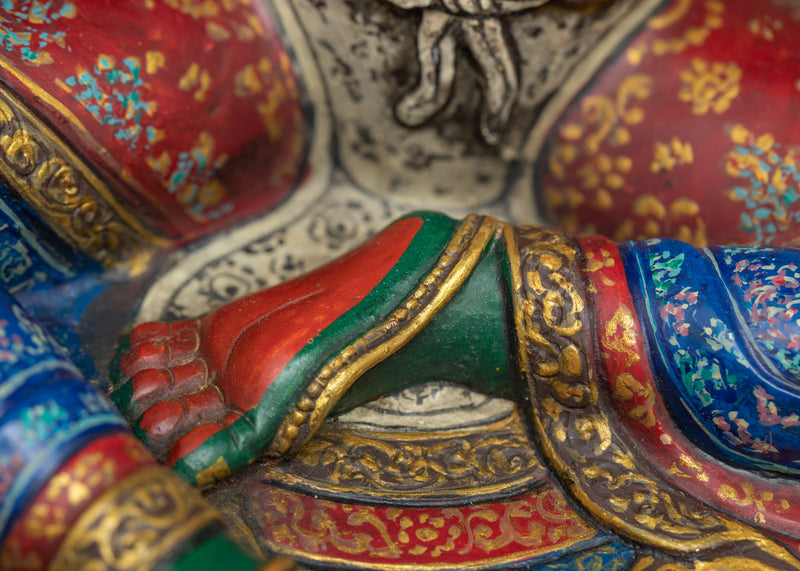 Colorful Green Tara Statue | Radiance of Compassion and Protection