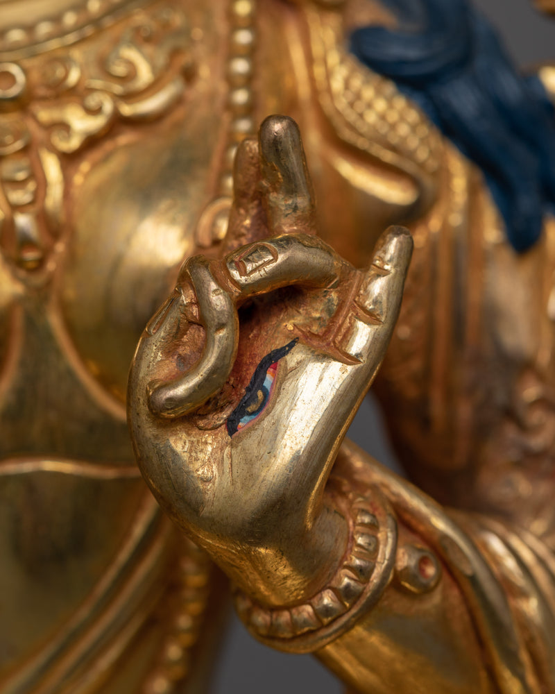 Serene White Tara Sculpture | Beacon of Healing and Longevity