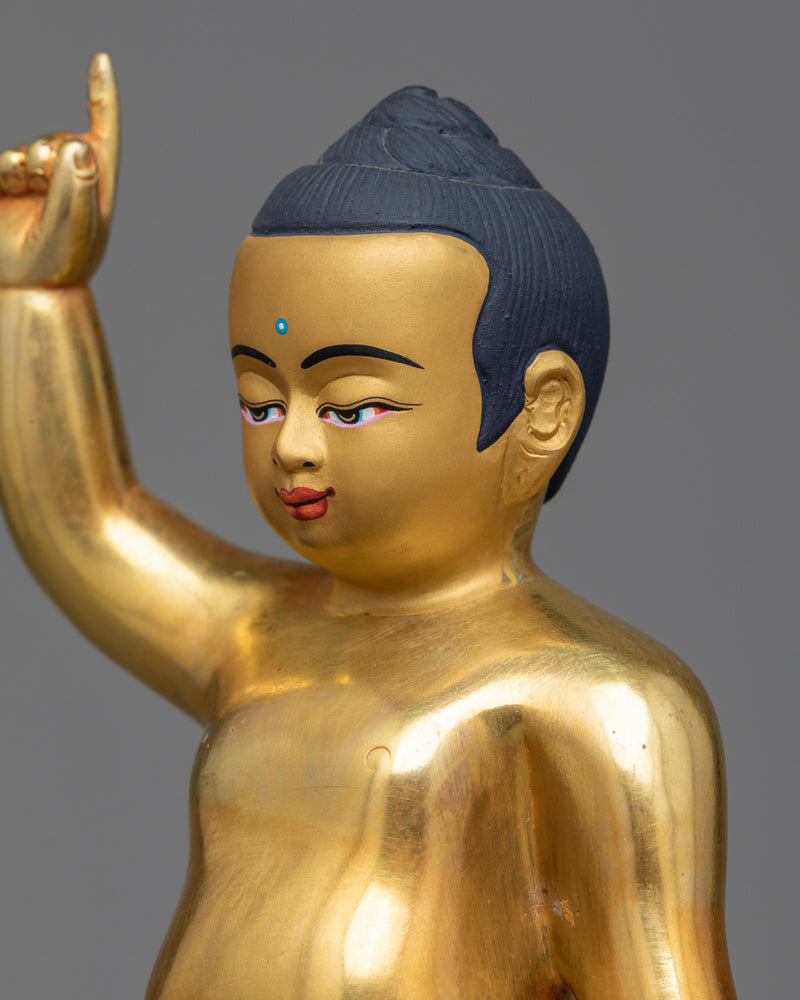 Radiant Baby Buddha Sculpture | Dawn of Enlightenment