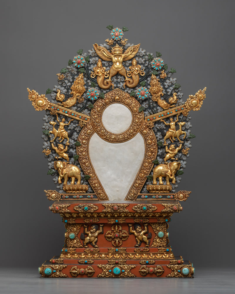 Vajradhara on Grand Throne Statue | Source of Tantric Wisdom