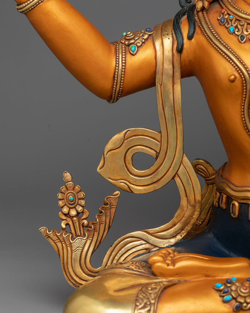 Serene Manjushri Statue | Embodiment of Divine Wisdom