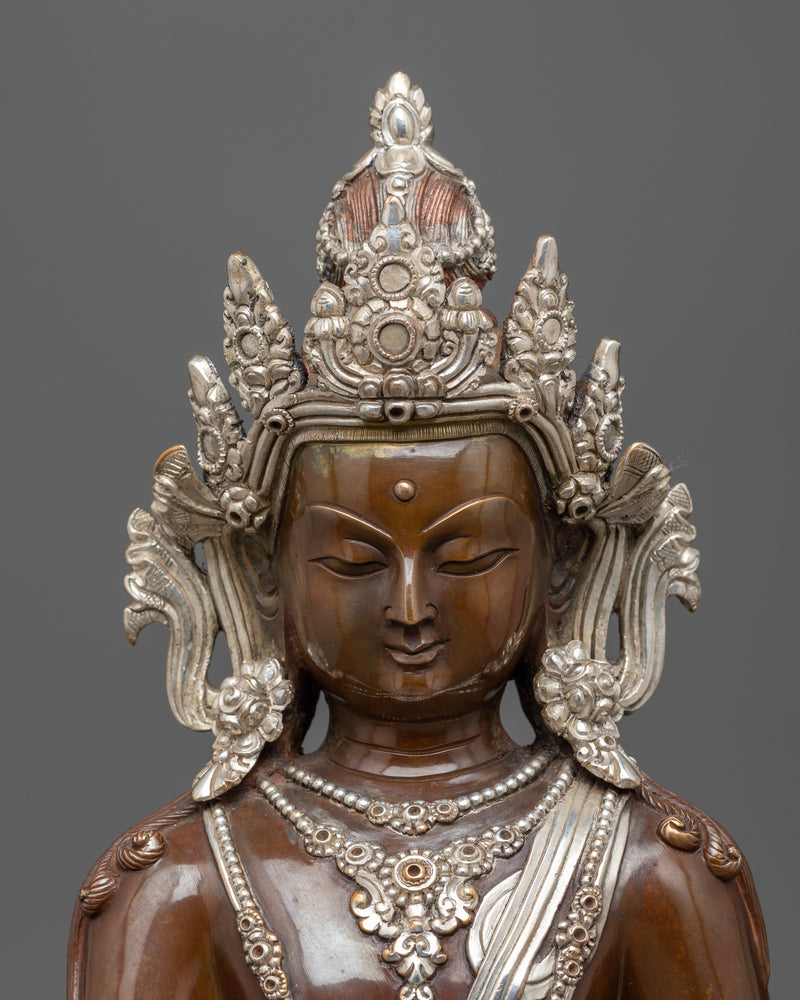 crown-buddha-shakyamuni-sculpture