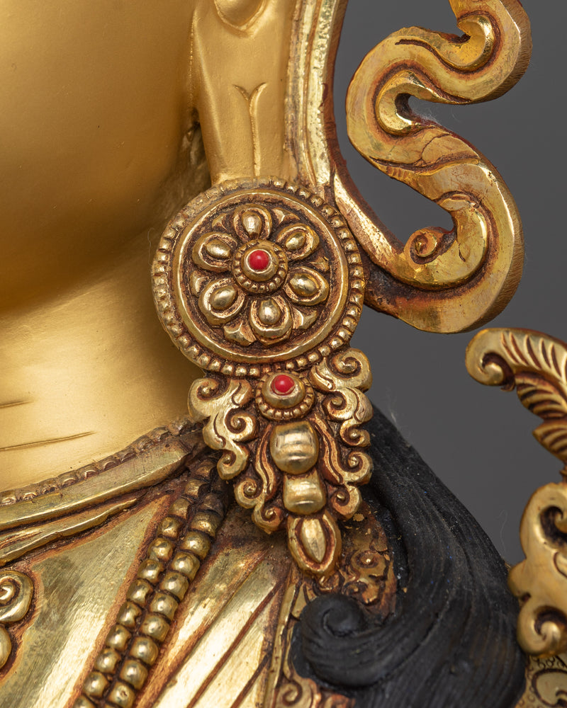 Majestic Green Tara Sculpture for Buddhist Altar | Compassion in Action