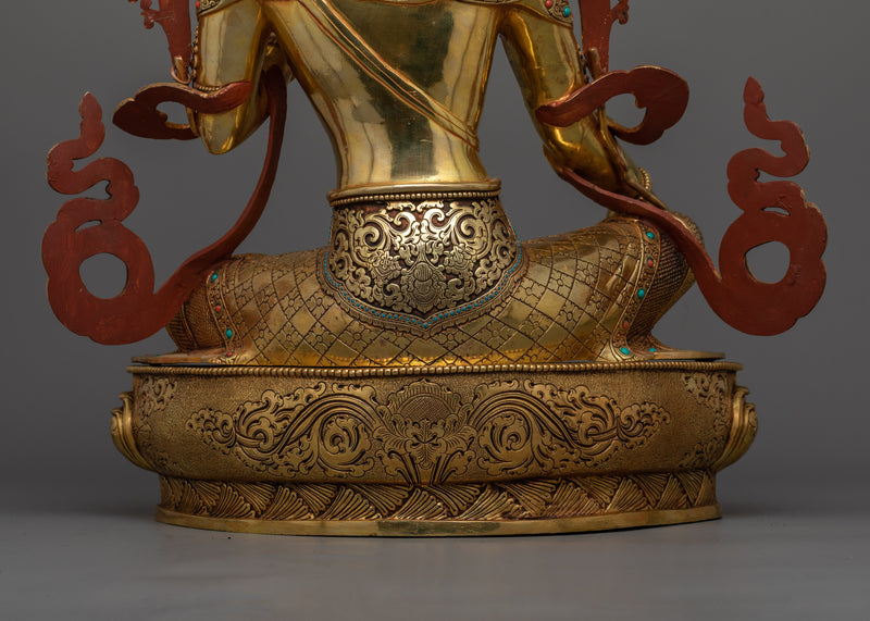 Majestic Green Tara Sculpture for Buddhist Altar | Compassion in Action