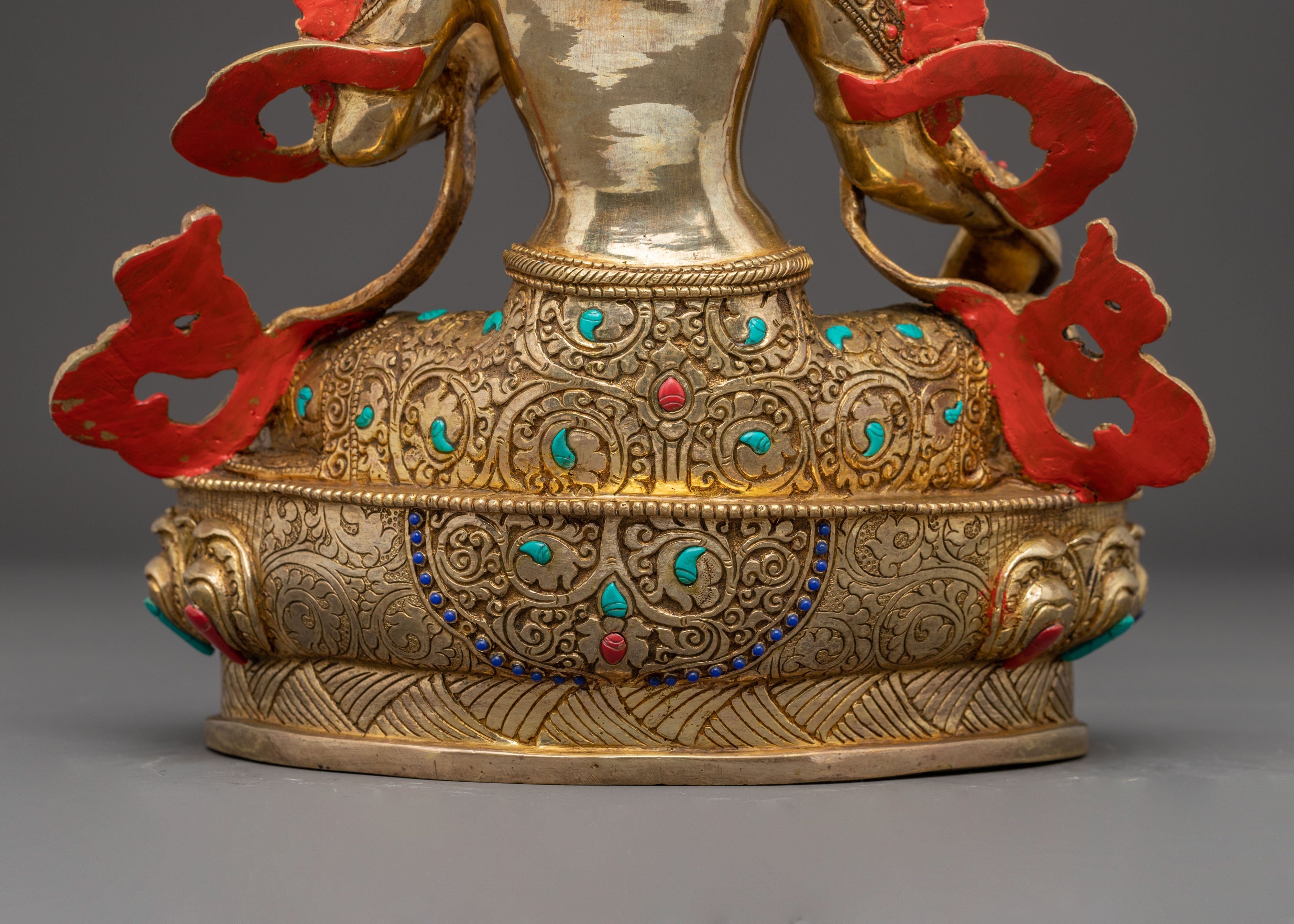 Statue of Mother Green Tara, Symbol of Compassion | Nepali Handmade Icon