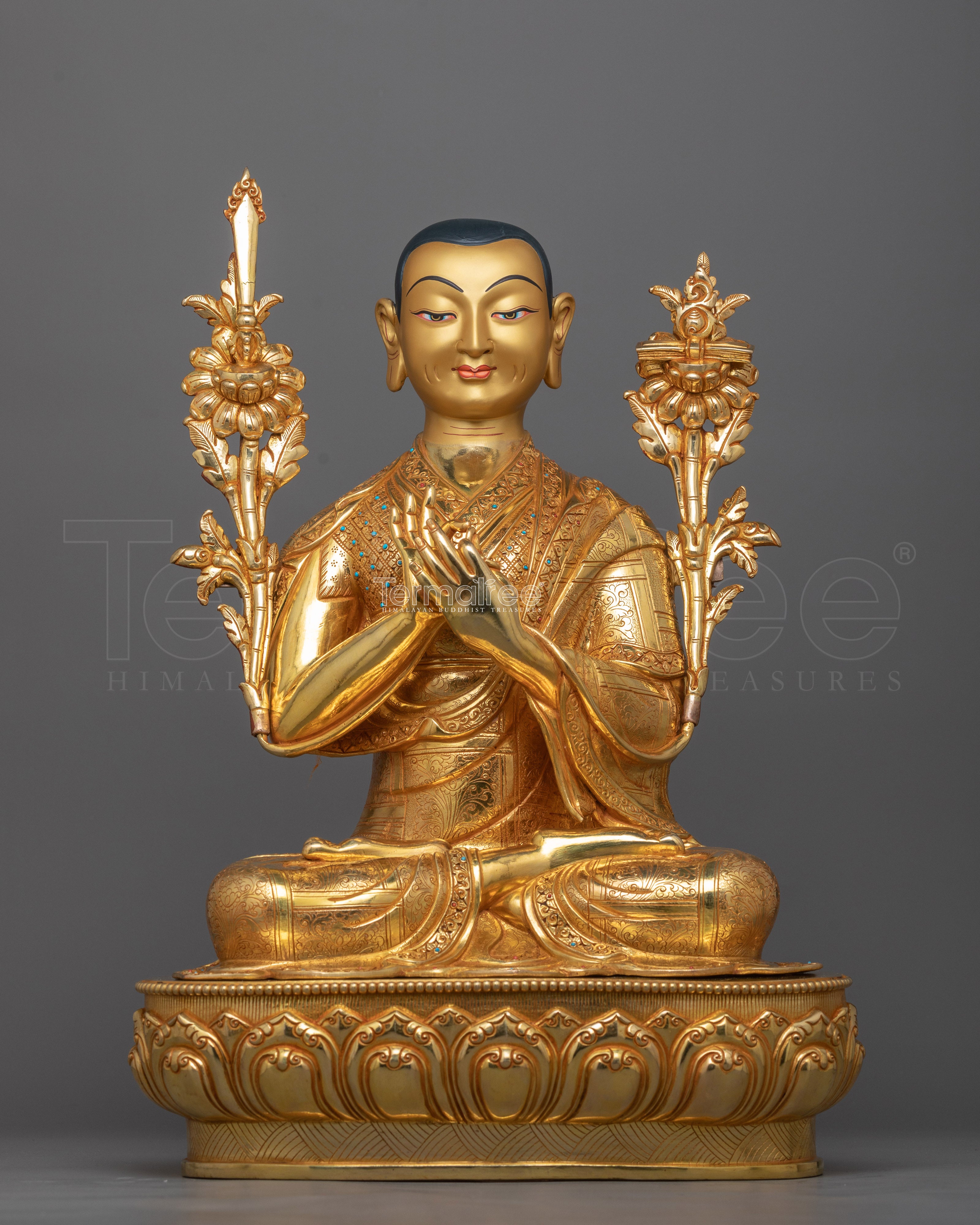 The Enlightened Je Lama Tsongkhapa Statue | Inspiring Serenity and Wisdom