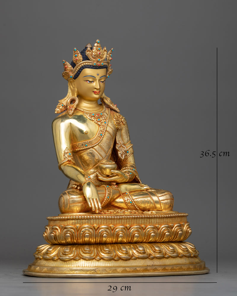Circlet Shakyamuni Buddha Statue | Icon of Transcendent Wisdom