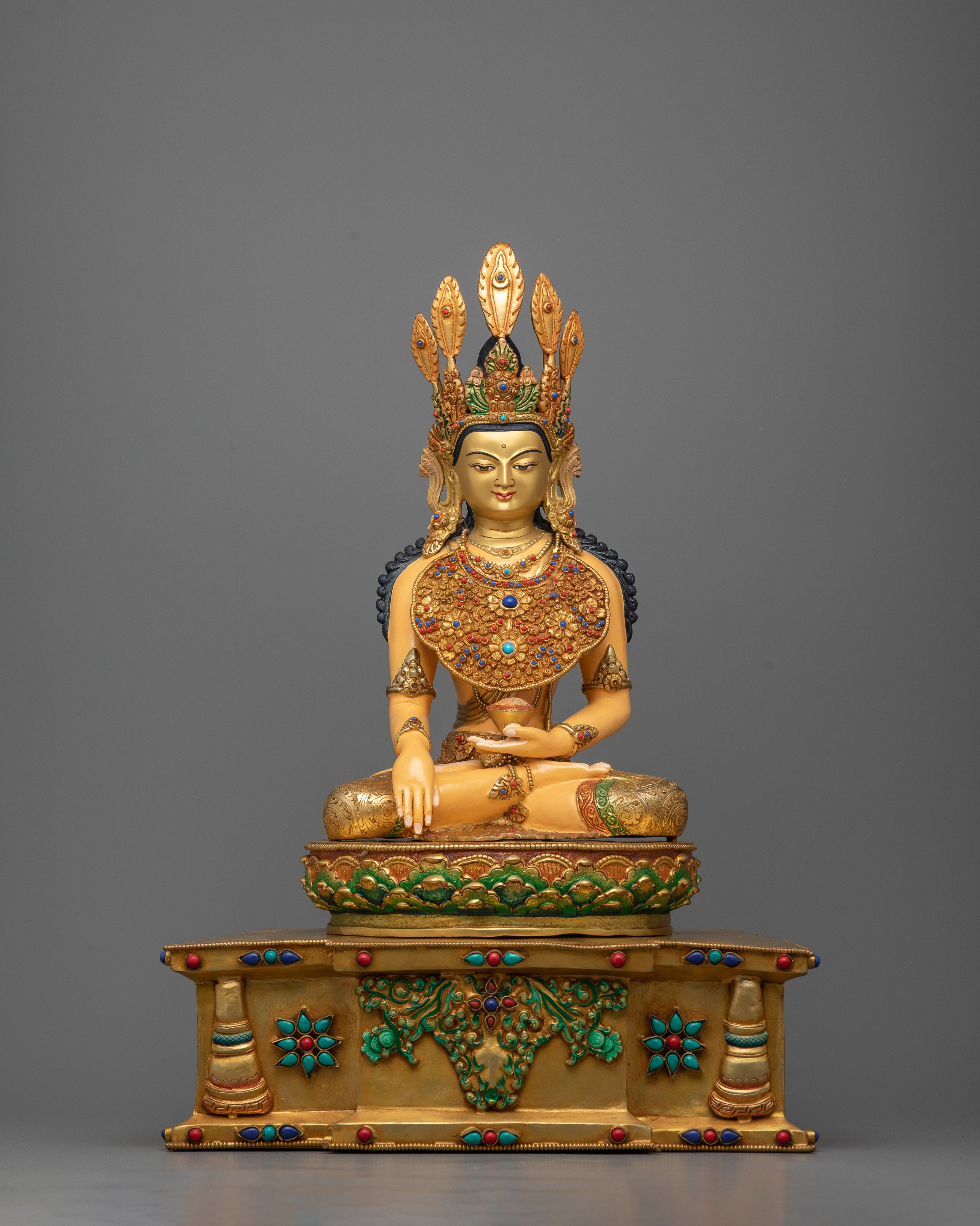Coronet Shakyamuni Buddha Statue | Epitome of Spiritual Majesty